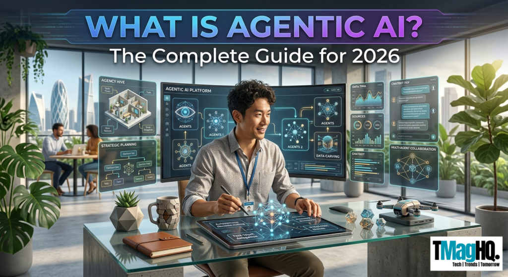 Agentic AI system completing multi-step tasks autonomously without human prompting