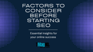 factors to consider before starting SEO including keyword research content strategy and technical SEO basics