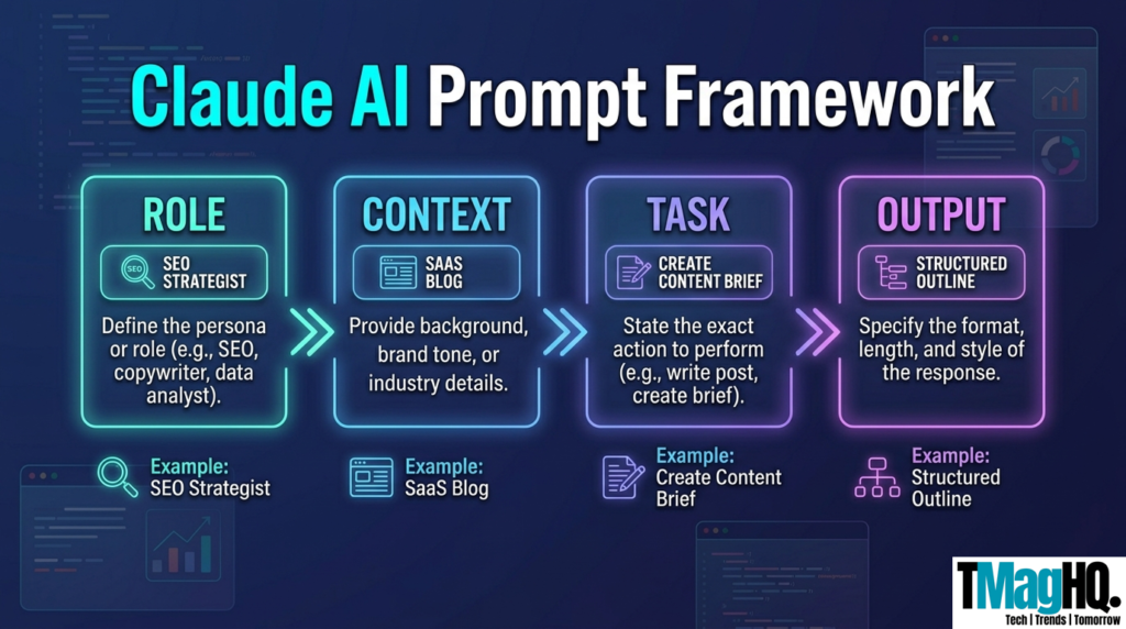 Claude AI prompt framework structure